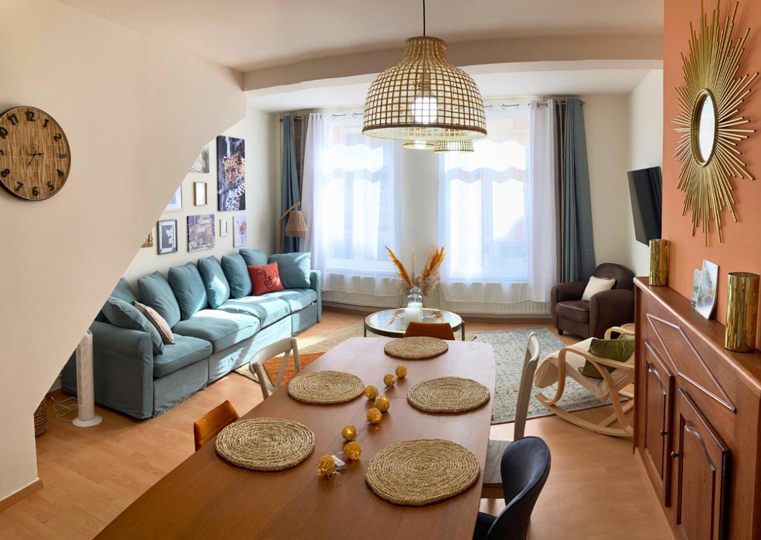 Le Bohemian Chic - 4 Chambres En Hypercentre De Saint-Omer, Ideal Pour Les Groupes Luaran gambar